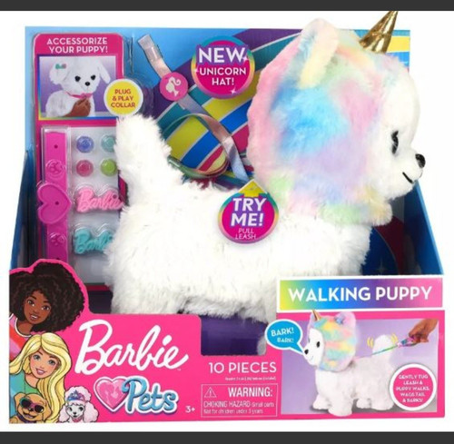 Barbie pets walking puppy - barbie,