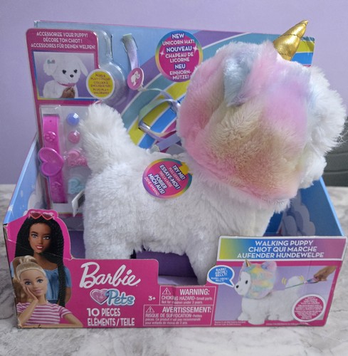 Barbie walking puppy plush - walking,