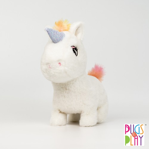 Interactive unicorn plush toy - interactive,