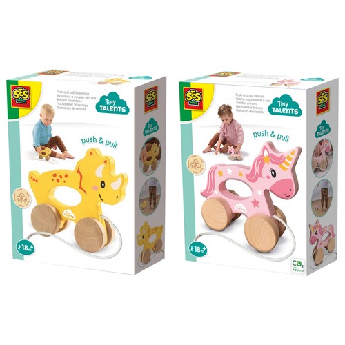 Ses creative wooden push and - wooden,